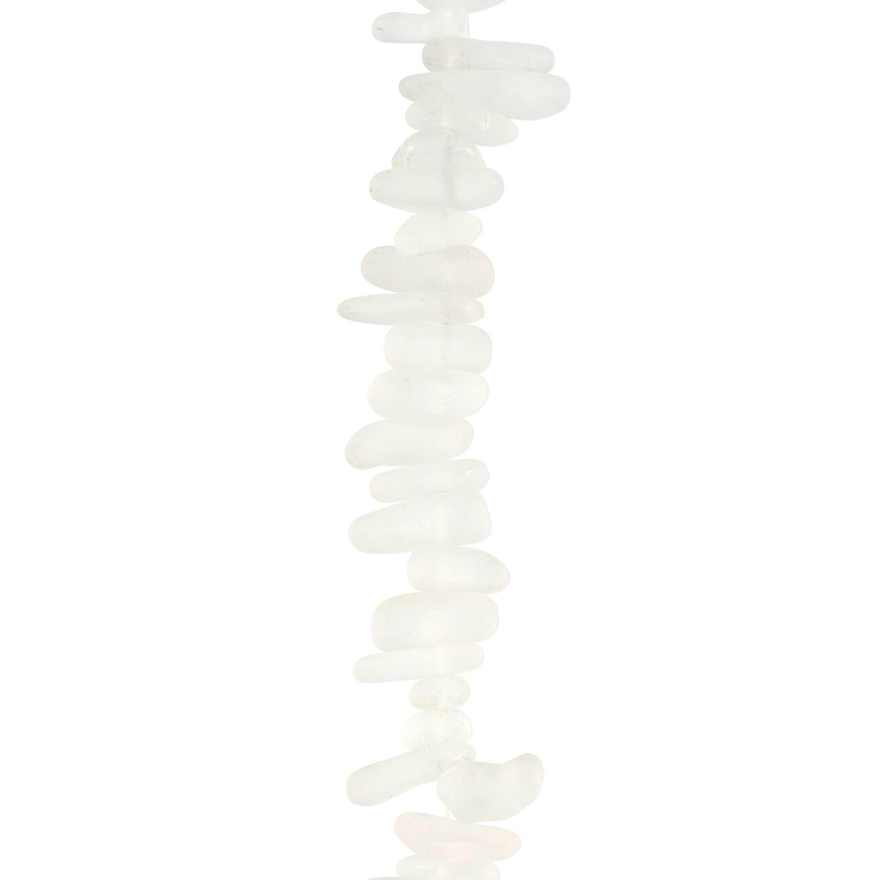 White Crackled Quartz Chip Beads by Bead Landing&#x2122;